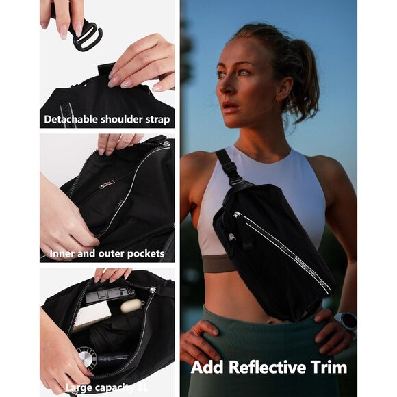 Green 8L Compact Waterproof Gym Bag for Women & Men, Lightweight & Multi-Functio - Picture 6 of 6